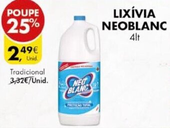 Pingo Doce Lixívia Neoblanc Tradicional 4lt promoção