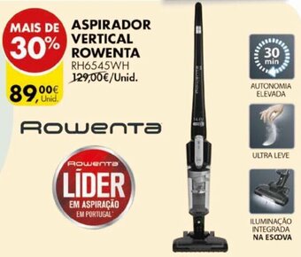 Pingo Doce Aspirador Vertical Rowenta promoção