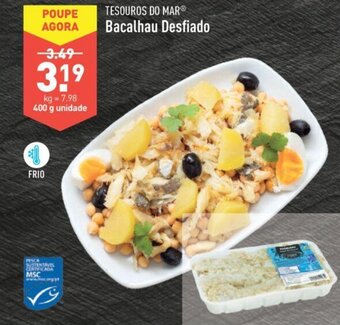 ALDI Tesouros do Mar Bacalhau Desfiado 400g promoção