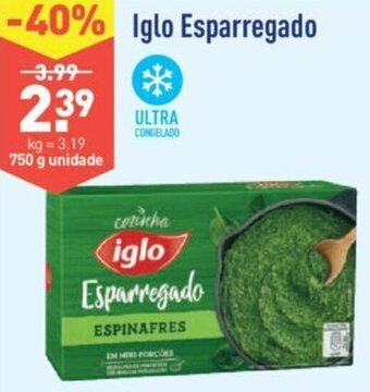 ALDI Iglo Esparregado 750g promoção