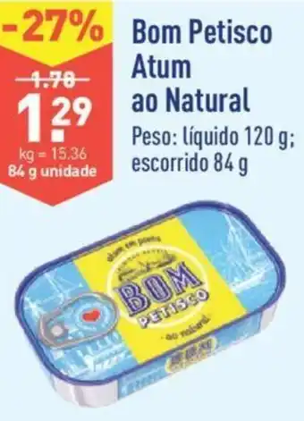 ALDI Bom Petisco Atum ao Natural 84g promoção