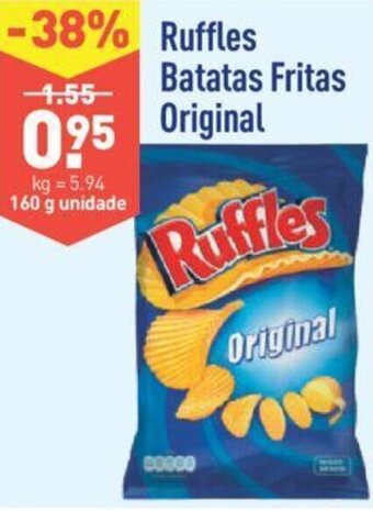 ALDI Ruffles Batatas Fritas Original 160g promoção