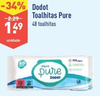 ALDI Dodot Toalhitas Pure 48 toalhitas promoção