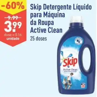 ALDI Skip Detergente Líquido para Máquina da Roupa Active Clean 25 doses promoção