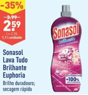 ALDI Sonasol Lava Tudo Brilhante Euphoria 1,1L promoção