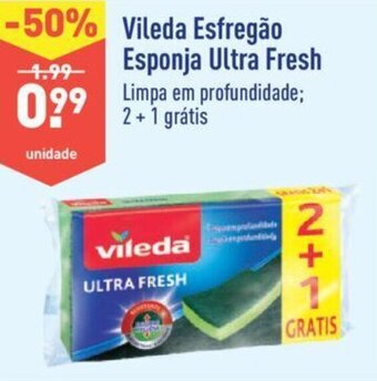ALDI Vileda Esfregão Esponja Ultra Fresh promoção