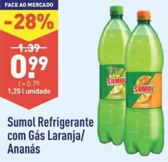 ALDI Sumol Refrigerante com Gás Laranja / Ananás 1,25L promoção