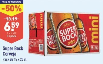 ALDI Super Bock Cerveja 15 x 20cl promoção