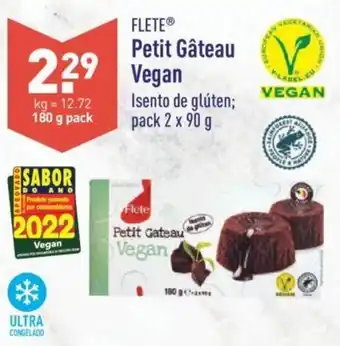ALDI Flete Petit Gâteau Vegan 2 x 90g promoção