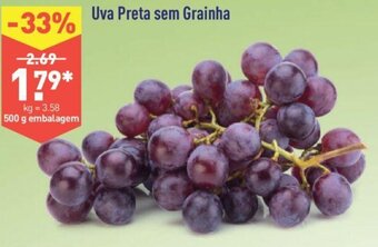ALDI Uva Preta sem Grainha 500g promoção