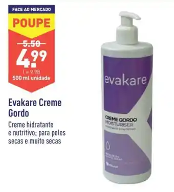 ALDI Evakare Creme Gordo 500ml promoção