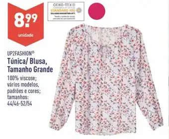 ALDI Up2Fashion Túnica / Blusa, Tamanho Grande 44 /46 - 52 / 54 promoção