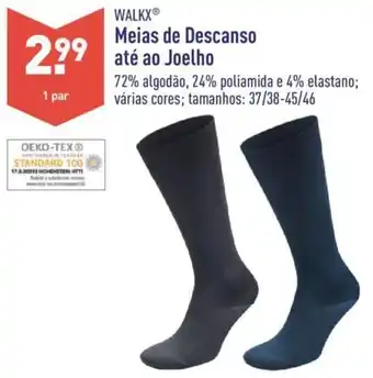ALDI Walkx Meias de Descanso Até ao Joelho 37 / 38 - 45 / 46 promoção
