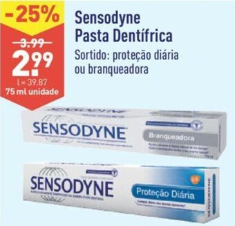 ALDI Sensodyne Pasta Dentífrica 75ml promoção