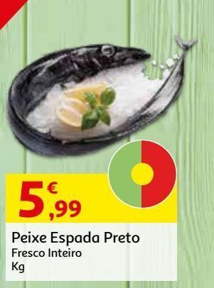 Auchan Peixe espada preto grande:fresco inteiro kg promoção