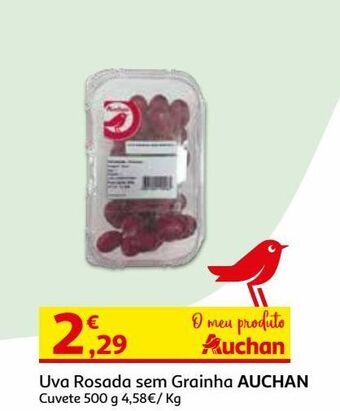 Auchan Uva rosada sem grainha auchan:500 g promoção