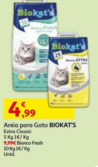 Auchan Areia p/ gato biokat's promoção