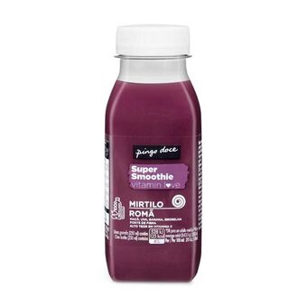 Pingo Doce Super smoothie vitamin love mirtilo e romã pingo doce promoção