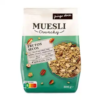 Pingo Doce Muesli crunchy de frutos secos pingo doce promoção