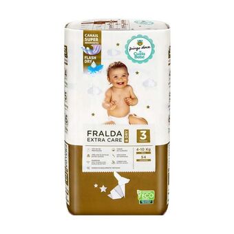 Pingo Doce Fraldas extra care & dry tamanho 3 (4-10 kg) pingo doce - 54 un promoção
