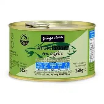 Pingo Doce Atum posta em azeite pingo doce promoção