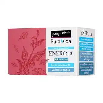 Pingo Doce Chá de plantas energia pura vida promoção