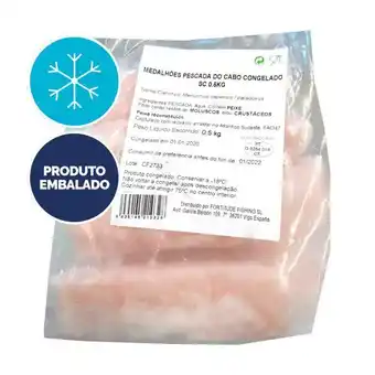 Pingo Doce Medalhões de pescada sem pele congelados - embalagem 0.5 kg promoção