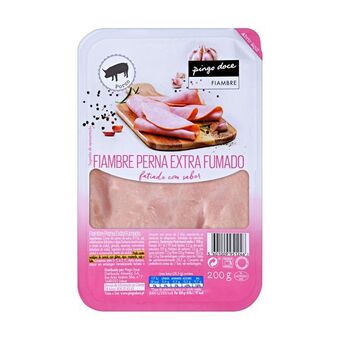 Pingo Doce Fiambre da perna extra fumado fatiado pingo doce promoção