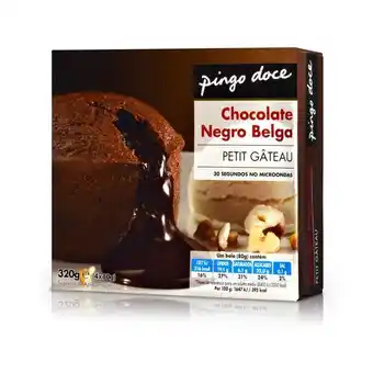 Pingo Doce Petit gâteau congelado de chocolate negro pingo doce promoção
