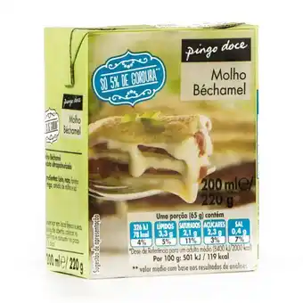 Pingo Doce Molho béchamel pingo doce promoção