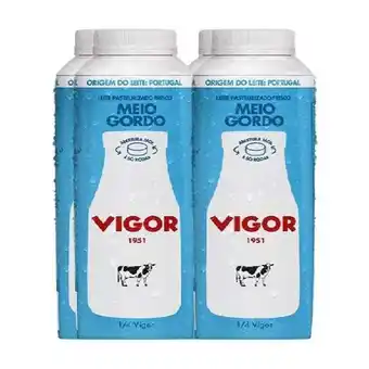 Pingo Doce Leite meio gordo vigor promoção