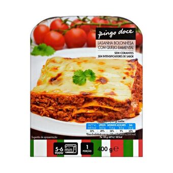 Pingo Doce Lasanha bolonhesa pingo doce promoção
