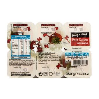 Pingo Doce Iogurte petit suisse de morango pingo doce - pack 6 promoção