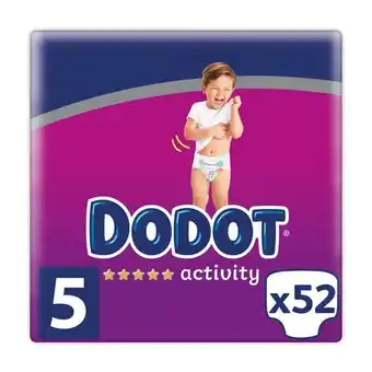 Pingo Doce Fraldas protection plus activity tamanho 5 (11-16kg) dodot - 52 un promoção