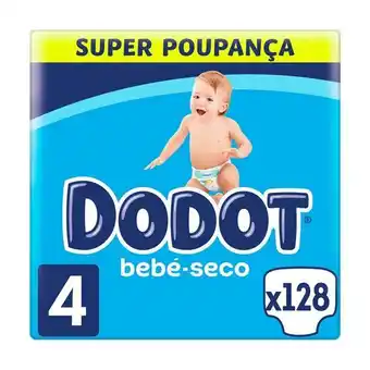 Pingo Doce Fraldas bebé-seco tamanho 4 (8-14 kg) dodot - 128 un promoção