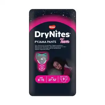 Cuecas drynites menina 8-15 anos huggies - 9 un