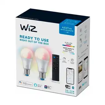 Pingo Doce Lâmpada cores 60w e27 wiz promoção