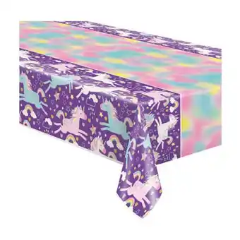 Pingo Doce Toalha de mesa plástico unicórnio codipostal promoção