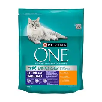Pingo Doce Ração seca para gato esterilizado sabor frango bifensis purina one promoção