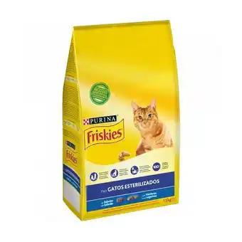 Pingo Doce Ração seca para gato esterilizado sabor salmão e legumes friskies promoção