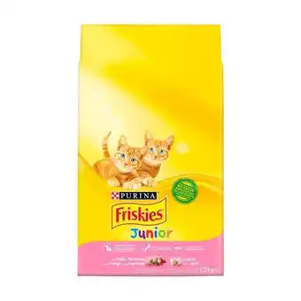 Pingo Doce Ração seca para gato junior com frango purina friskies promoção