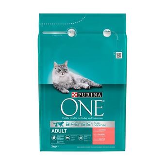 Pingo Doce Ração seca para gato adulto sabor salmão bifensis purina one promoção