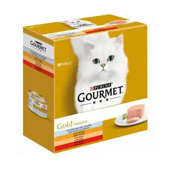 Pingo Doce Ração húmida para gato sabor peixe fígado peru e vaca gold gourmet promoção