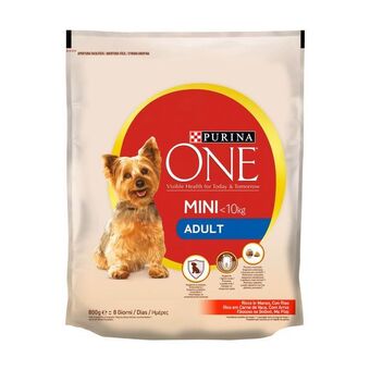 Pingo Doce Ração seca para cão adulto mini sabor vaca e arroz purina one promoção