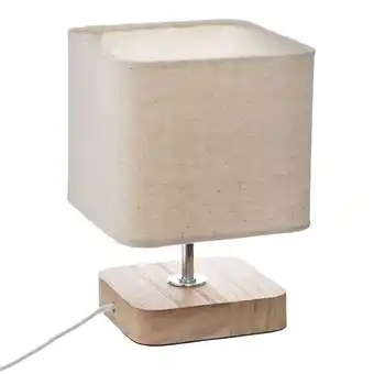 Hôma Candeeiro de mesa bege em madeira promoção