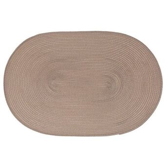 Hôma Individual de mesa oval taupe promoção