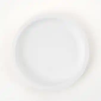 Prato reutilizável branco