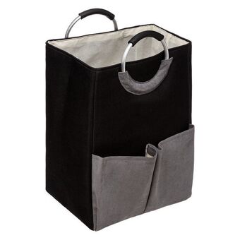 Hôma Cesto para roupa suja com bolso duplo promoção