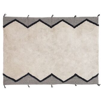 Hôma Tapete tropi preto e branco 118x170cm promoção