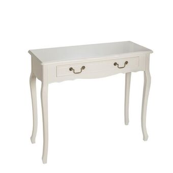 Hôma Consola mdf branca com 2 gavetas promoção